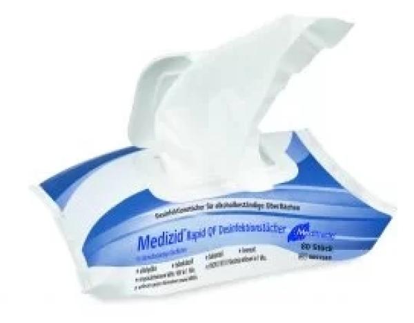Medizid Rapid QF Flowpack alkoholische Flächendesinfektionstücher